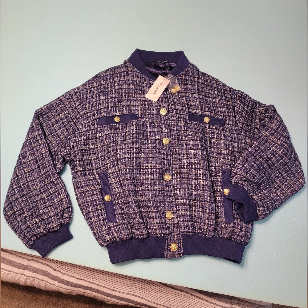 Blue Sweater Jacket